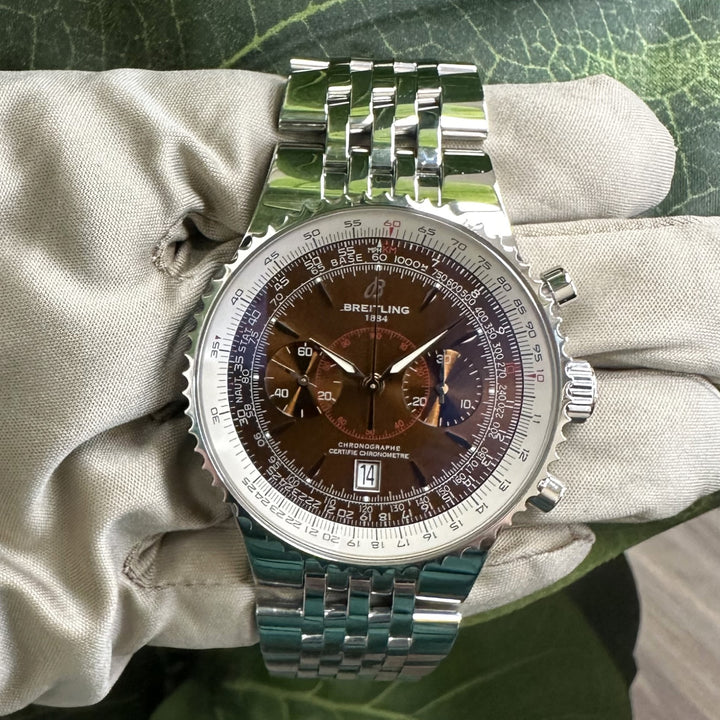 2011 Breitling Navitimer Montbrillant Legende 47mm Stainless Steel Bracelet Watch with Box & Papers