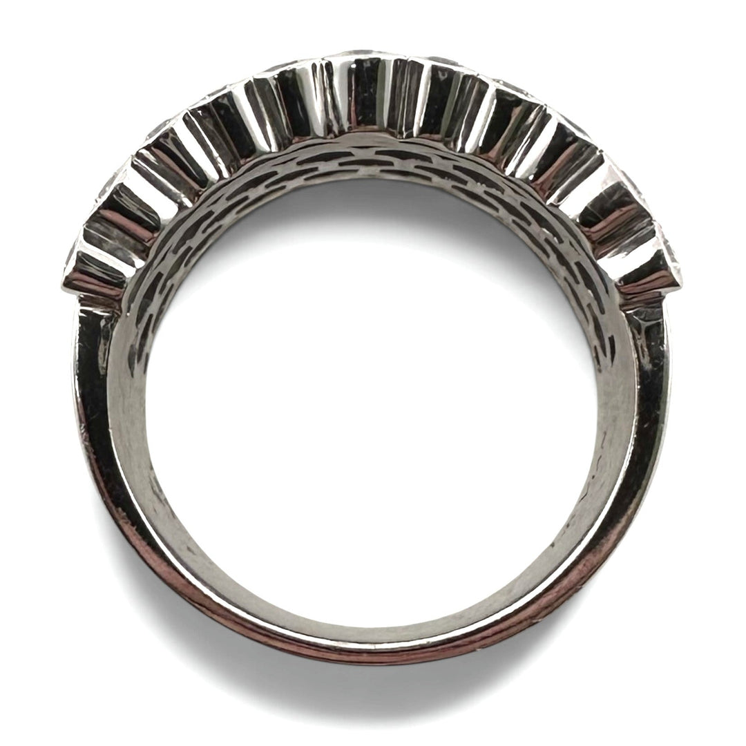 Blueberry Sapphire Pavé & Vanilla Diamond Cocktail Ring in 14k White Gold by Le Vian