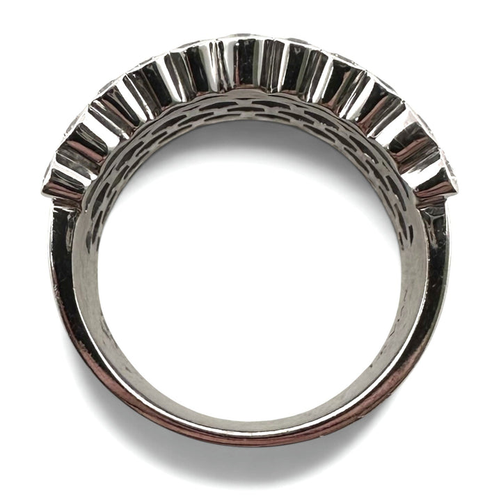 Blueberry Sapphire Pavé & Vanilla Diamond Cocktail Ring in 14k White Gold by Le Vian