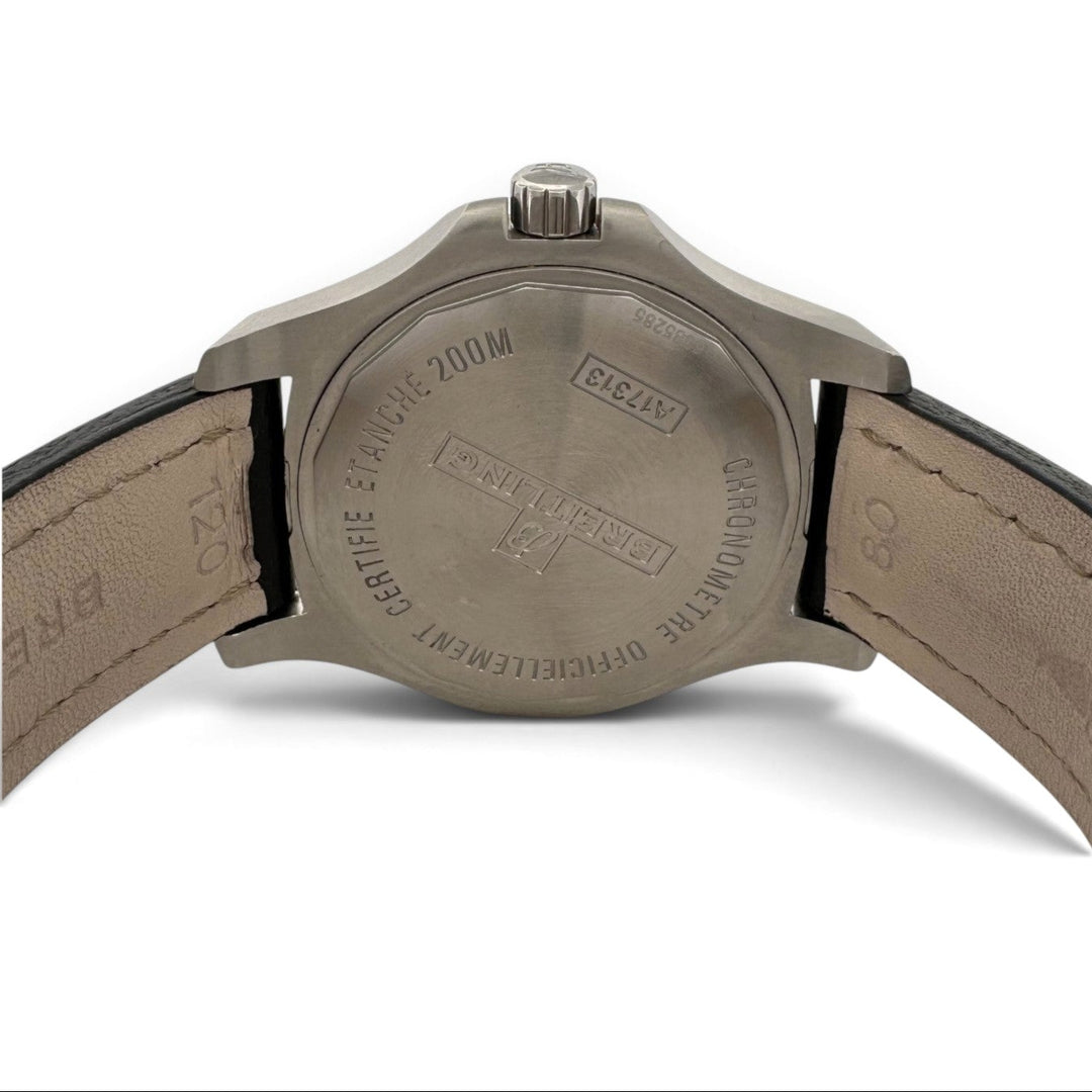 2018 Breitling Colt Chronograph 41mm Automatic Stainless Steel Leather Strap Watch