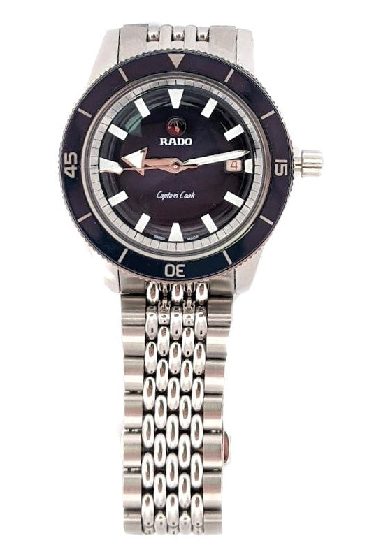 Rado Captain Cook Watch Blue Dial and Blue Bezel - Elite Fine Jewelers