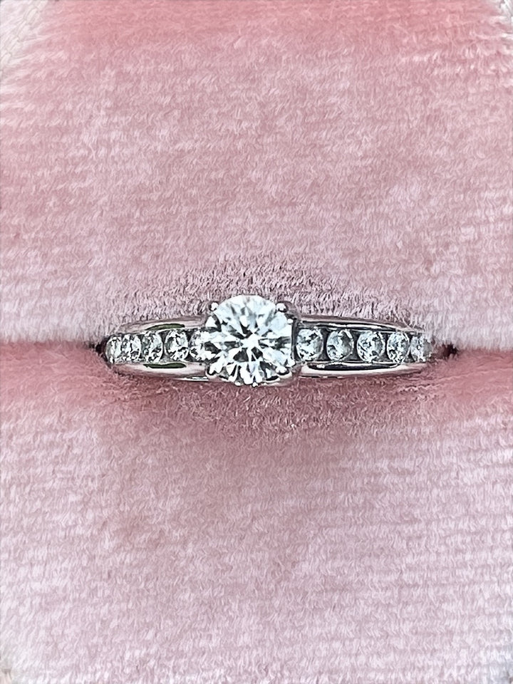 0.66 Carat EGL Certified Diamond Engagement Ring