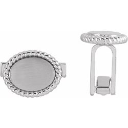 Personalized Sterling Silver Cuff Links