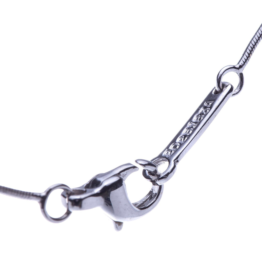 Diamond and Cultured Pearl Station Necklace in 18k White Gold by Jose Hess