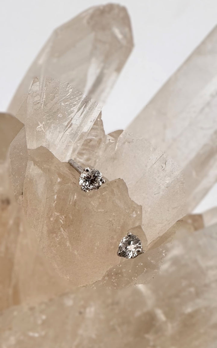 0.25ctw Round Brilliant Lab-Grown Diamond Stud Earrings in 14k White Gold