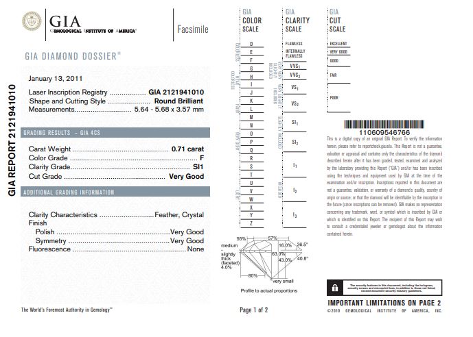 GIA Graded 1.42ctw Round Brilliant Natural Diamond Stud Earrings in 14k Yellow Gold