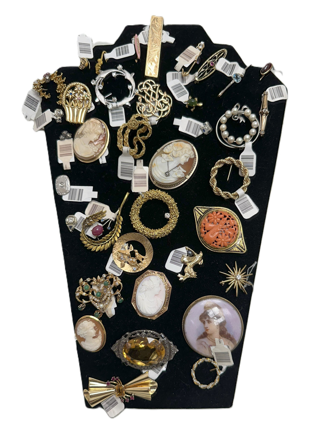 We have a large collection of brooches and pin to peruse. 