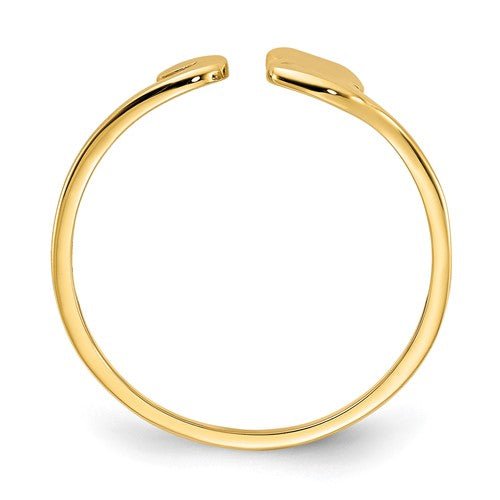 10k Yellow Gold Cat Adjustable Ring - Elite Fine Jewelers