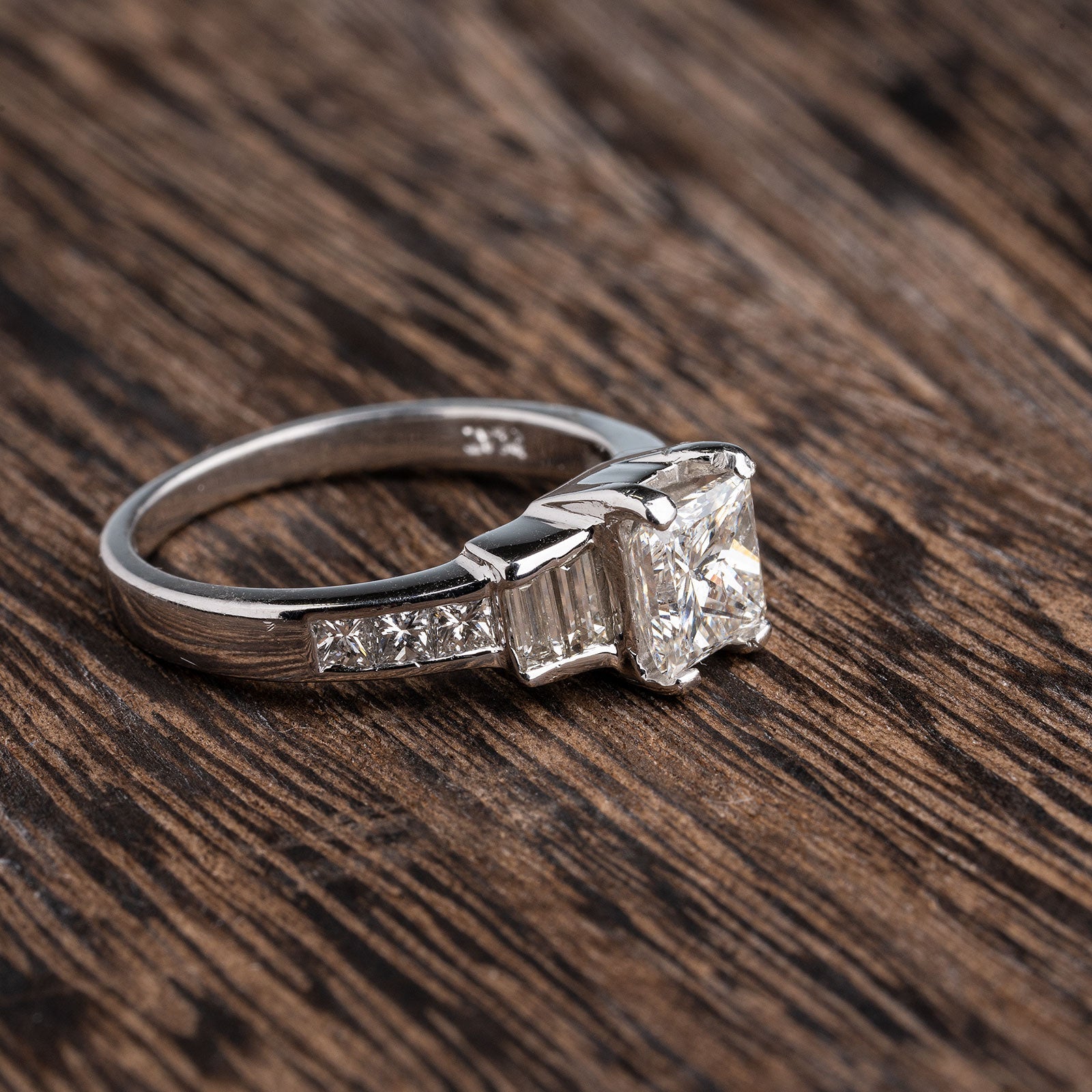 Buy Princess Cut Diamond Engagement Ring, Princess Cut Solitaire Ring,  Princess Solitaire Ring Diamond 0.96 Carats Online in India - Etsy
