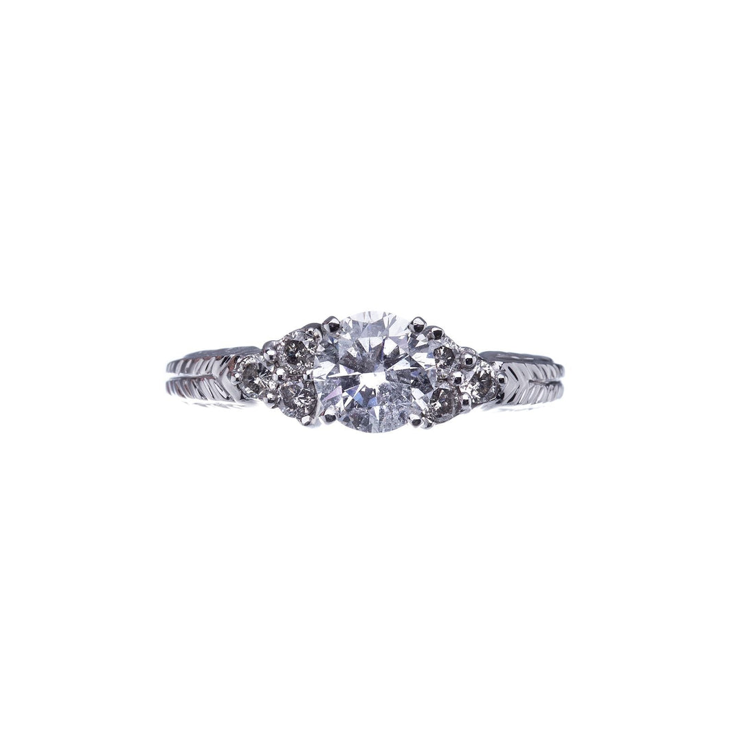 1.12ct Diamond set in Vintage Inspired Engagement Ring - Elite Fine Jewelers