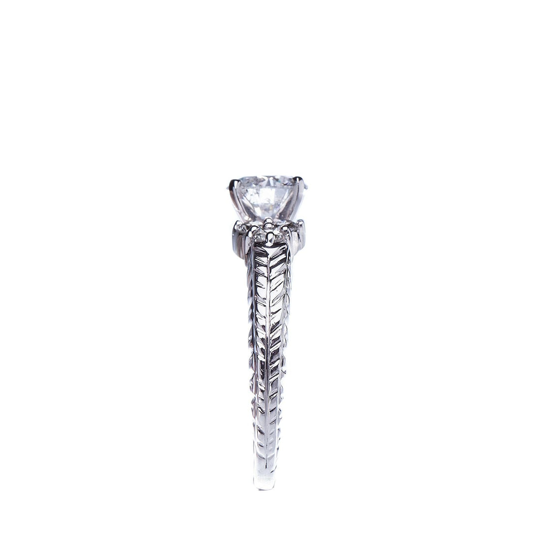 1.12ct Diamond set in Vintage Inspired Engagement Ring - Elite Fine Jewelers