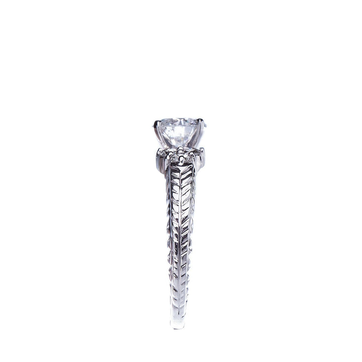 1.12ct Diamond set in Vintage Inspired Engagement Ring - Elite Fine Jewelers