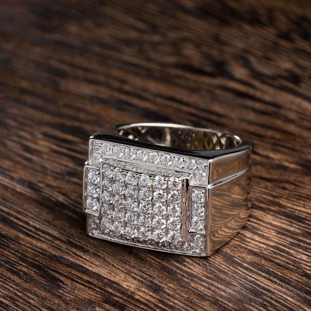 1.25ctw Diamond 14kt White Gold Ring, side - Elite Fine Jewelers