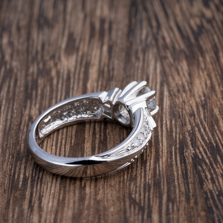1.35ctw Diamonds set in Platinum Engagement Ring - Elite Fine Jewelers