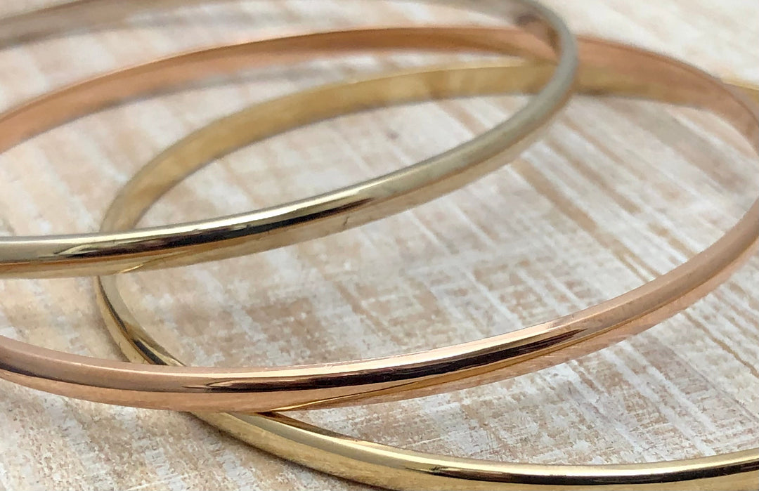 14 Kt Solid Gold Bangle Bracelet - Elite Fine Jewelers