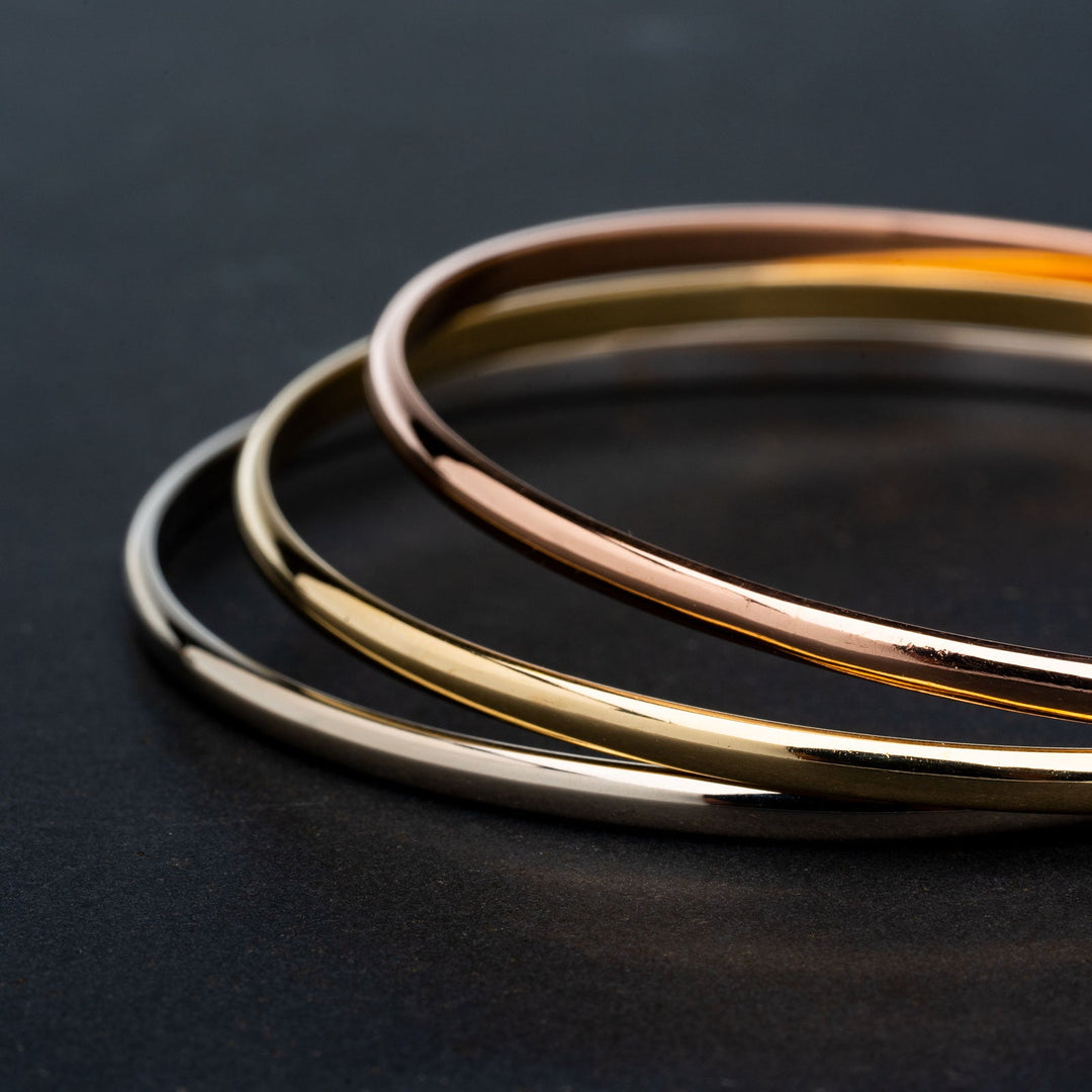 14 Kt Solid Gold Bangle Bracelet - Elite Fine Jewelers