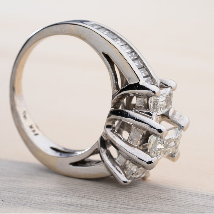 1.48ctw Emerald Cut Diamond Engagement Ring - Elite Fine Jewelers