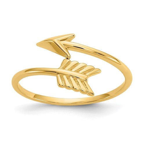 14k Adjustable Arrow Ring - Elite Fine Jewelers