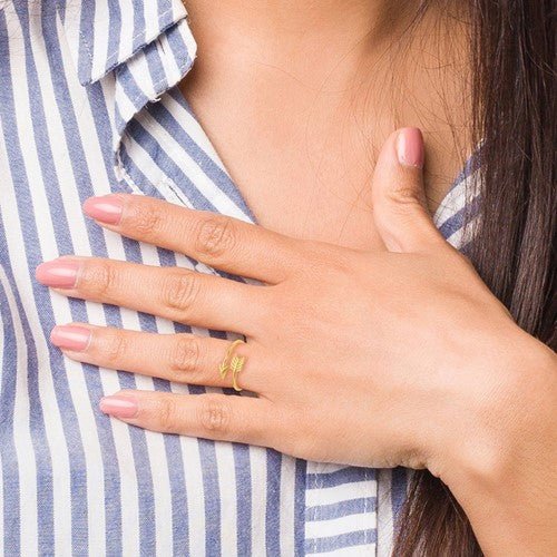 14k Adjustable Arrow Ring - Elite Fine Jewelers