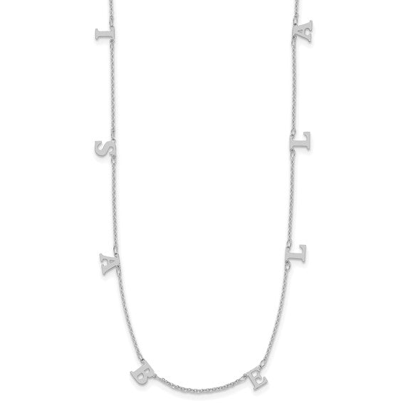 14K Gold Custom Initial Necklace - Elite Fine Jewelers