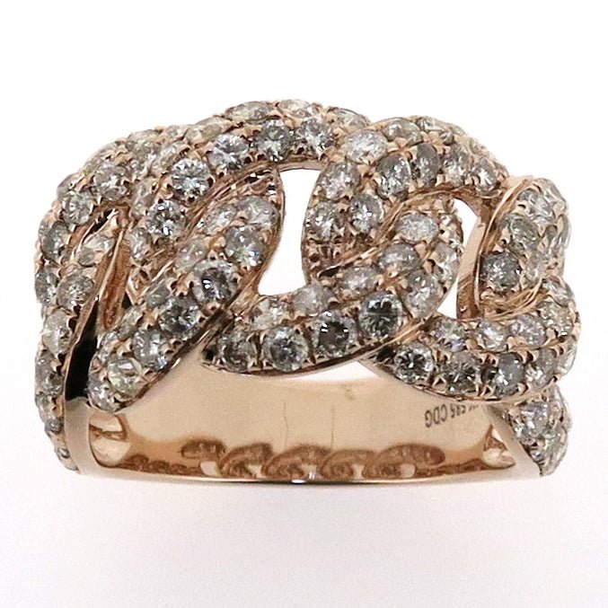 solid 14k yellow gold diamond ring band Cuban style men's 3.50 ct natural  diamon | eBay