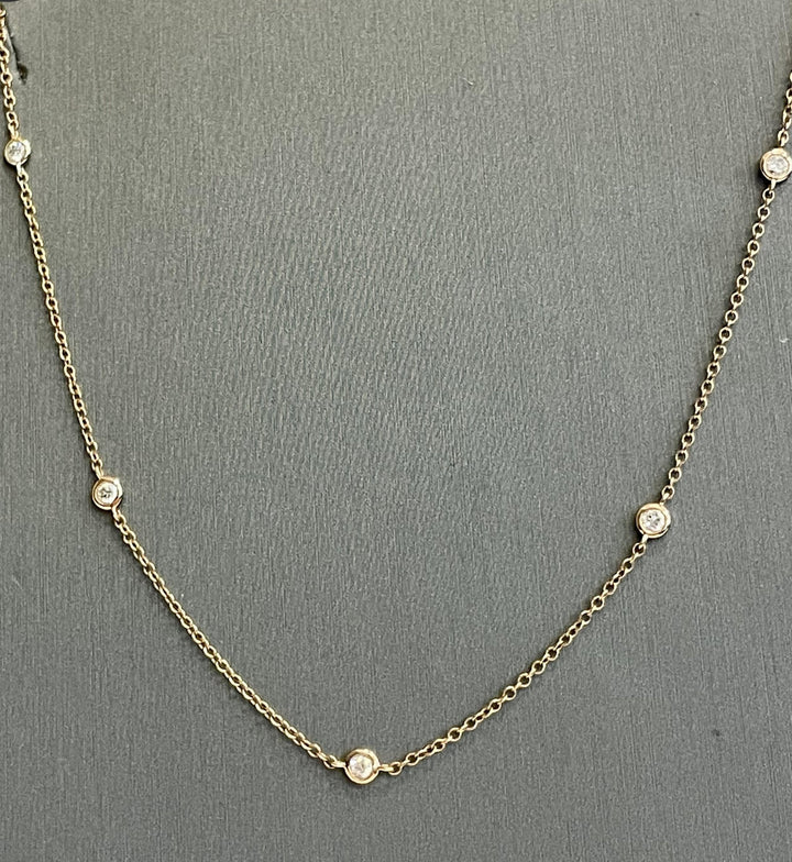 14k Gold Diamonds by the Yard Necklace - Elite Fine Jewelers