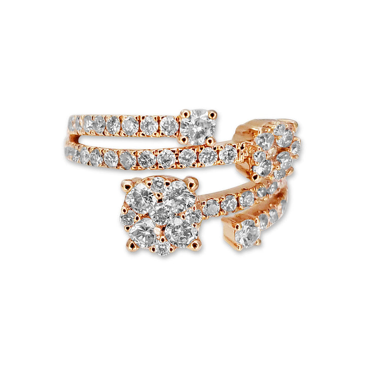 14k Rose gold Diamond fashion ring. - Elite Fine Jewelers