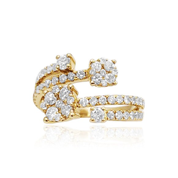 14k Rose gold Diamond fashion ring. - Elite Fine Jewelers