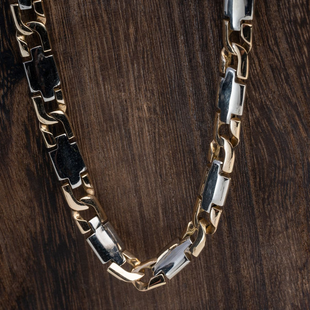 14K Two Tone Heavy Chain 22" - Elite Fine Jewelers