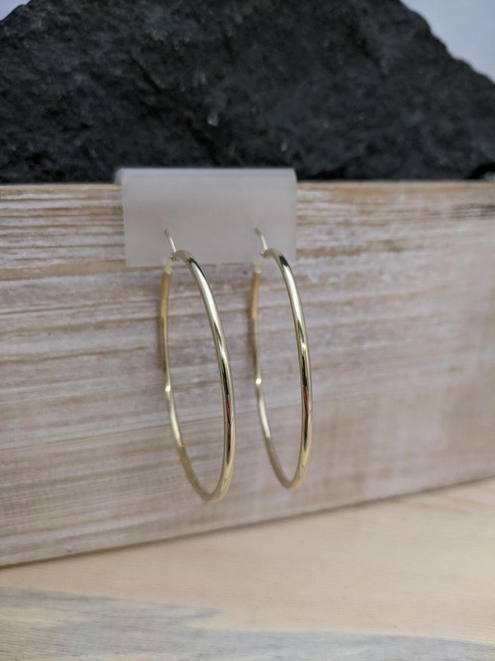 14k Yellow Gold Hoop Earrings - Elite Fine Jewelers