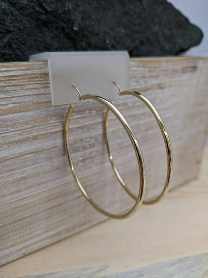 14k Yellow Gold Hoop Earrings - Elite Fine Jewelers