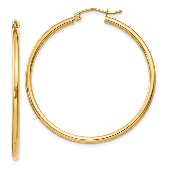 14k Yellow Gold Hoop Earrings - Elite Fine Jewelers