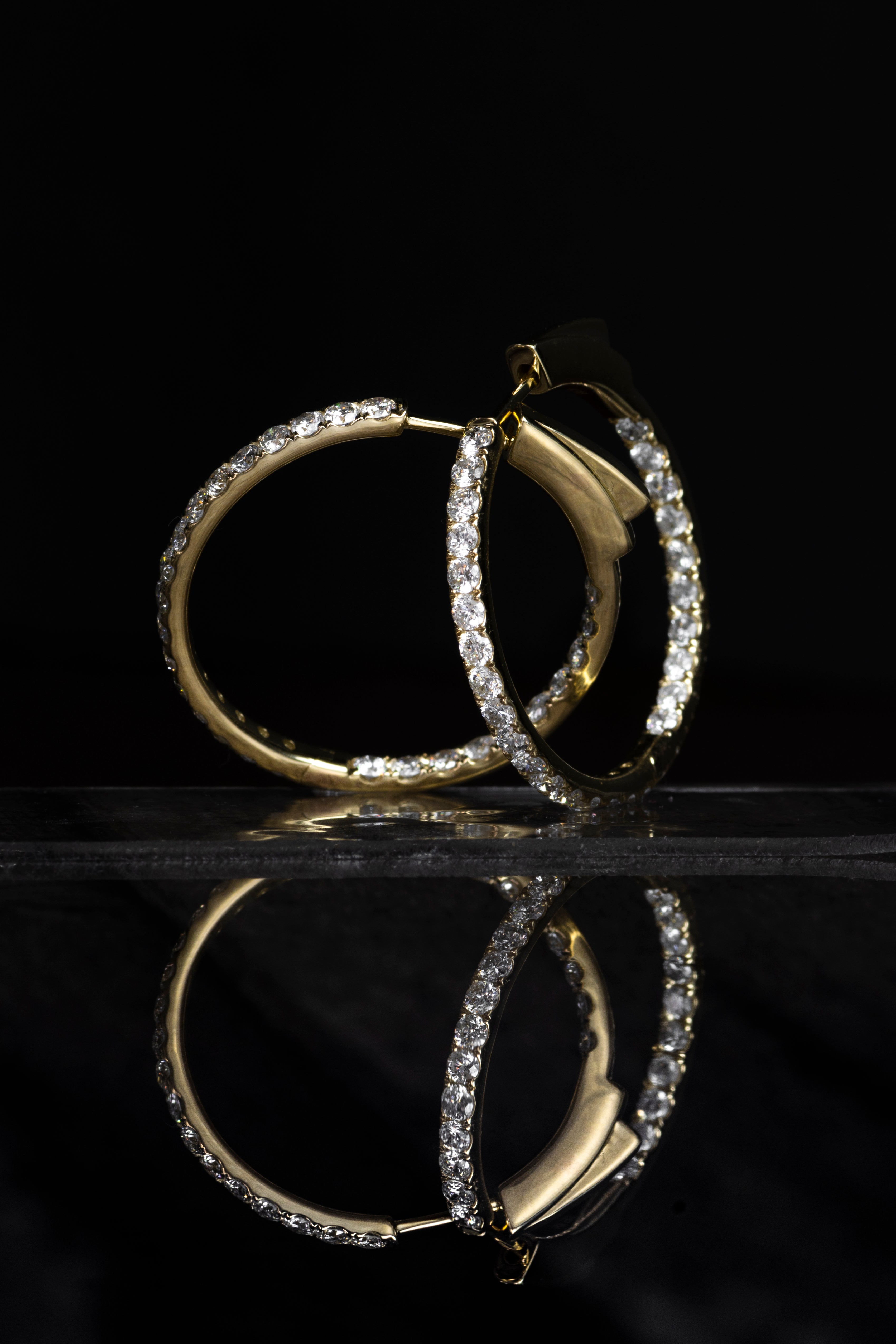 Time & Eternity 1/10ct. t.w. Kessler 81 Round Diamond Earrings in Sterling  Silver SSEAR239887 - Kesslers Diamonds