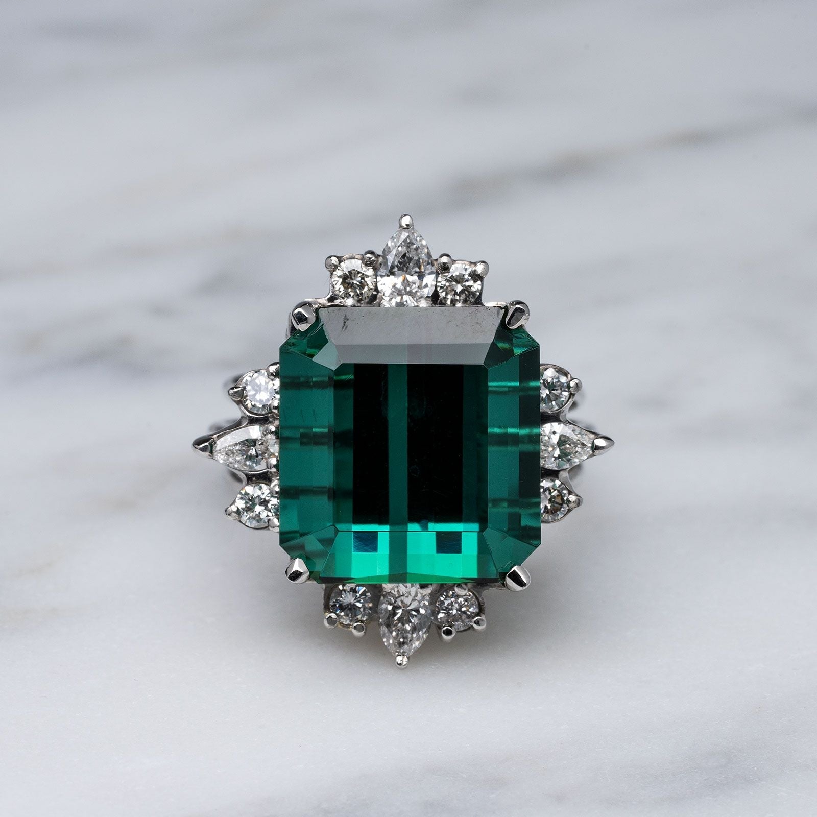 Indicolite Tourmaline & Diamond Engagement Ring – Moira Patience Fine  Jewellery