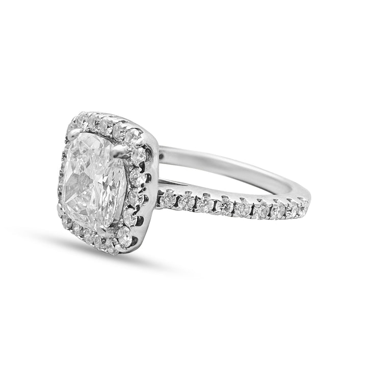 2.10 Carat TW Cushion Cut Diamond Engagement Ring - Elite Fine Jewelers