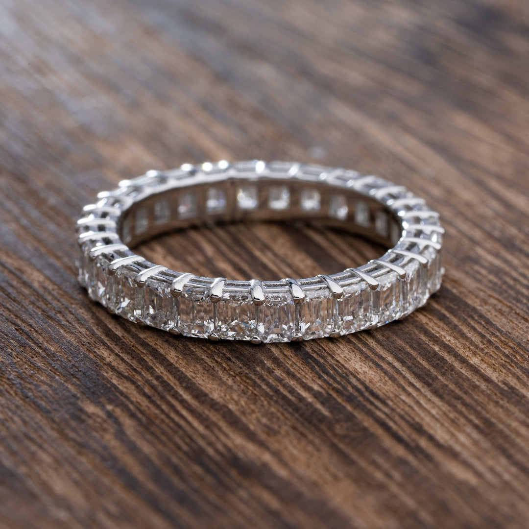 Emerald Cut Diamond Eternity Band