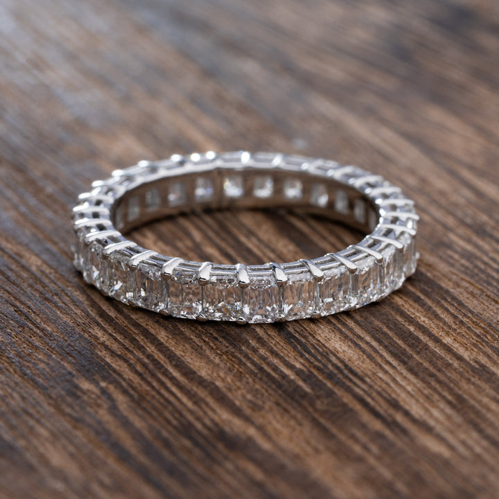 Emerald Cut Diamond Eternity Band