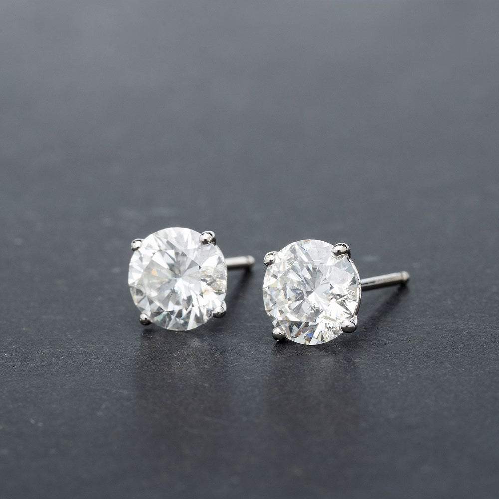 3.67ctw Diamond Stud Earrings - Elite Fine Jewelers