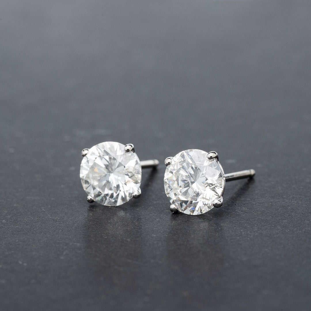 3.67ctw Diamond Stud Earrings - Elite Fine Jewelers