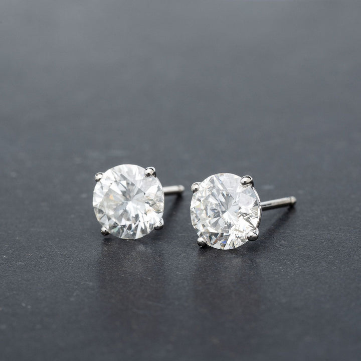 3.67ctw Diamond Stud Earrings - Elite Fine Jewelers