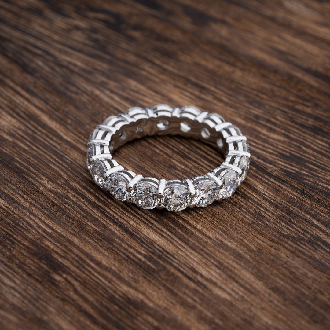 4.81ctw Round Brilliant Diamond Platinum Eternity Band
