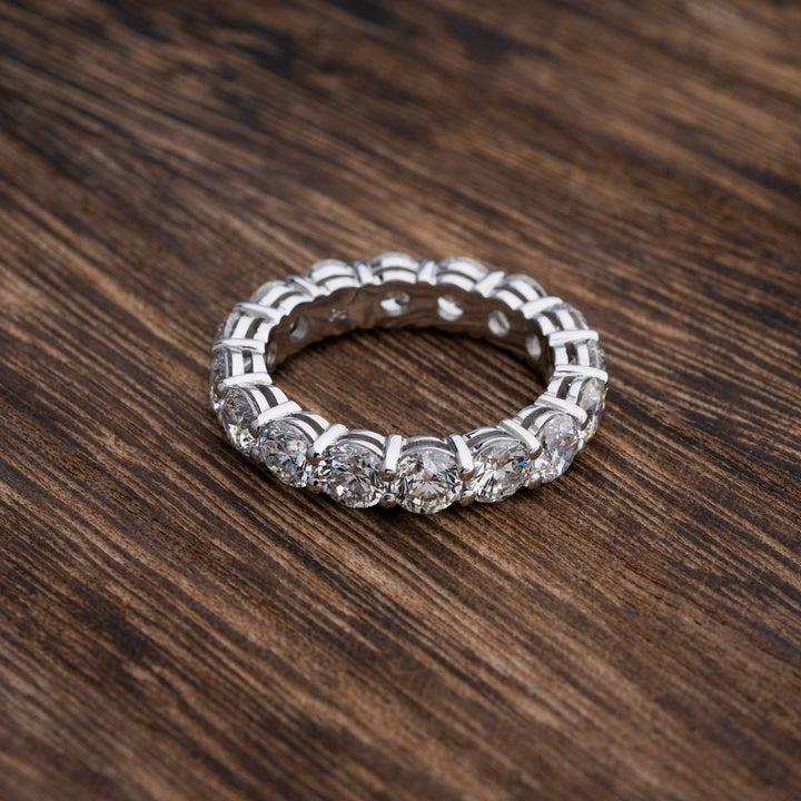 4.81ctw Round Brilliant Diamond Platinum Eternity Band