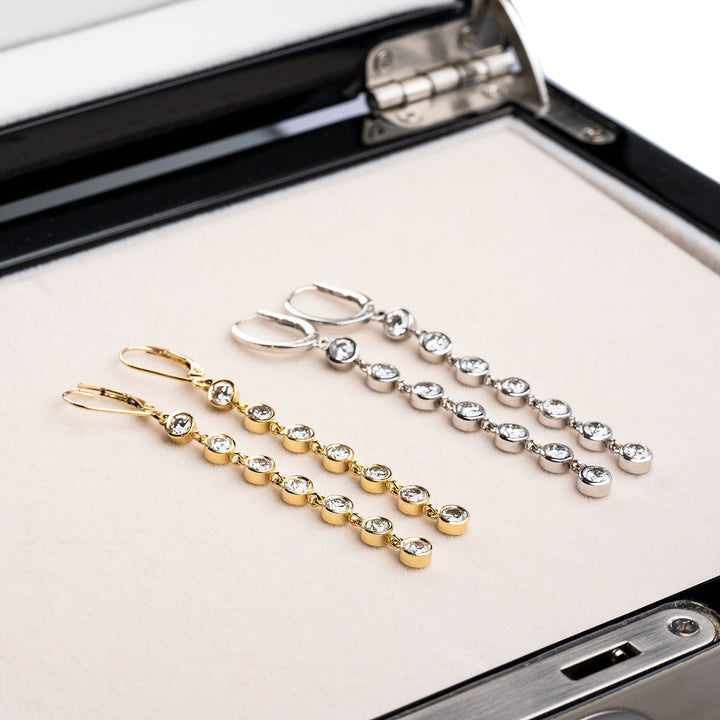 Diamond  Dangle Statement Earrings