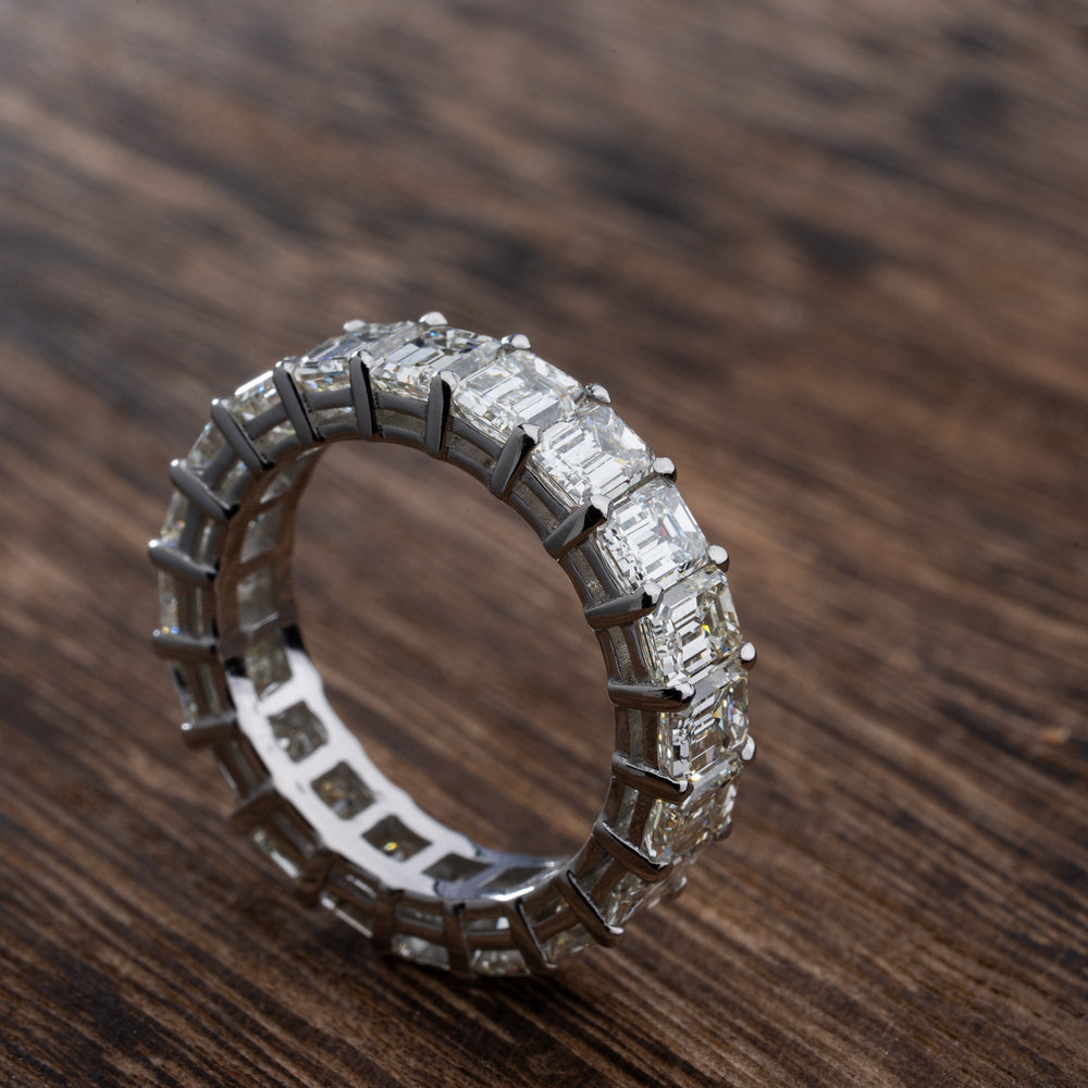 Emerald Cut Diamond Eternity Band