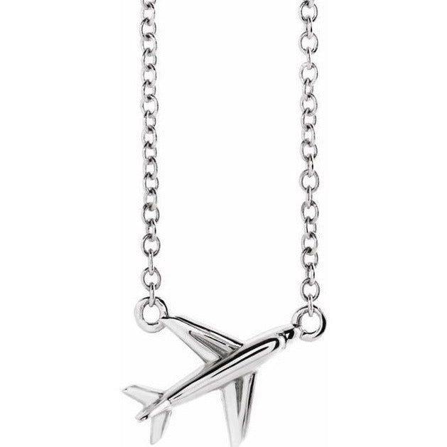 Aviator Dainty Airplane Necklace- Elite Fine Jewelers