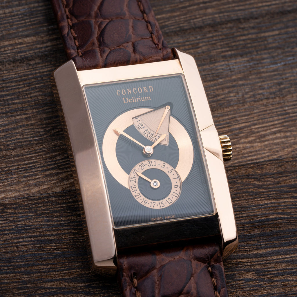 Concord Delirium 18K Rose Gold Leather Strap Watch – Elite Fine