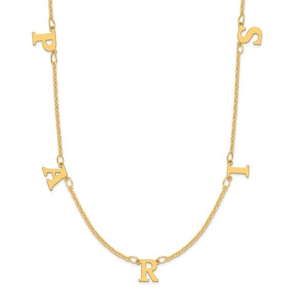 Custom Initial Necklace - Elite Fine Jewelers