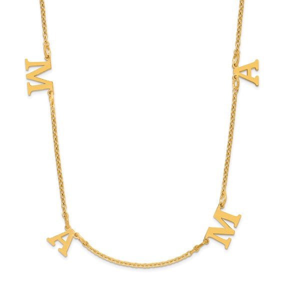 Custom Initial Necklace - Elite Fine Jewelers
