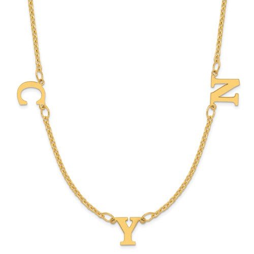 Custom Initial Necklace - Elite Fine Jewelers