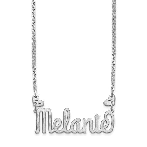 Custom Name Necklace with Hearts